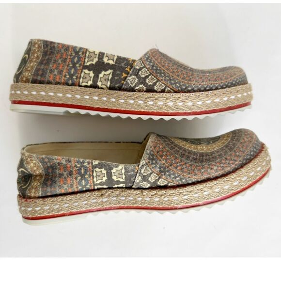 Goby Espadrille Loafer Geometric Size 37 6.5 - Picture 2 of 9